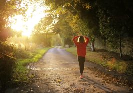 Walking, fitness, girl — Comparing traditional and modern hair loss treatment in Singapore- Embracing Nature's Solution